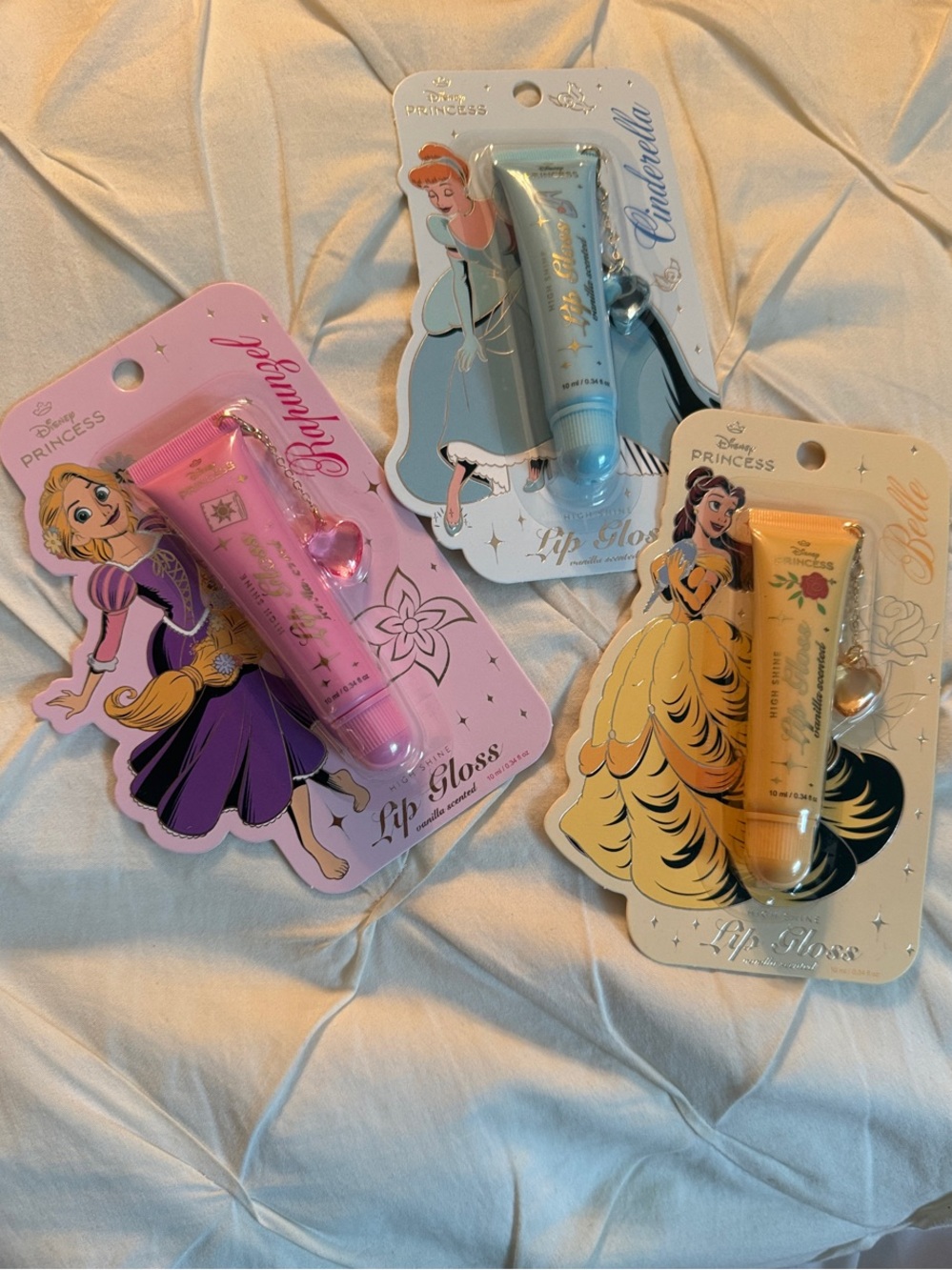 Disney Princess Lip Gloss Set - NWT - Rapunzel/Cinderella/Belle